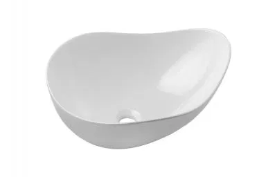 Keramické umyvadlo CLOUD FREE na desku, 51 cm, bílý lesklý povrch